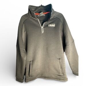 Spyder Black Ribbed Quarter-Zip Pullover w/ pockets